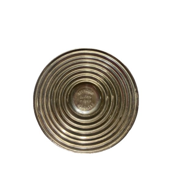 SOLD Vintage Minimalist Duchin Sterling Silver Weighted Candlesticks - Picture 3 of 3